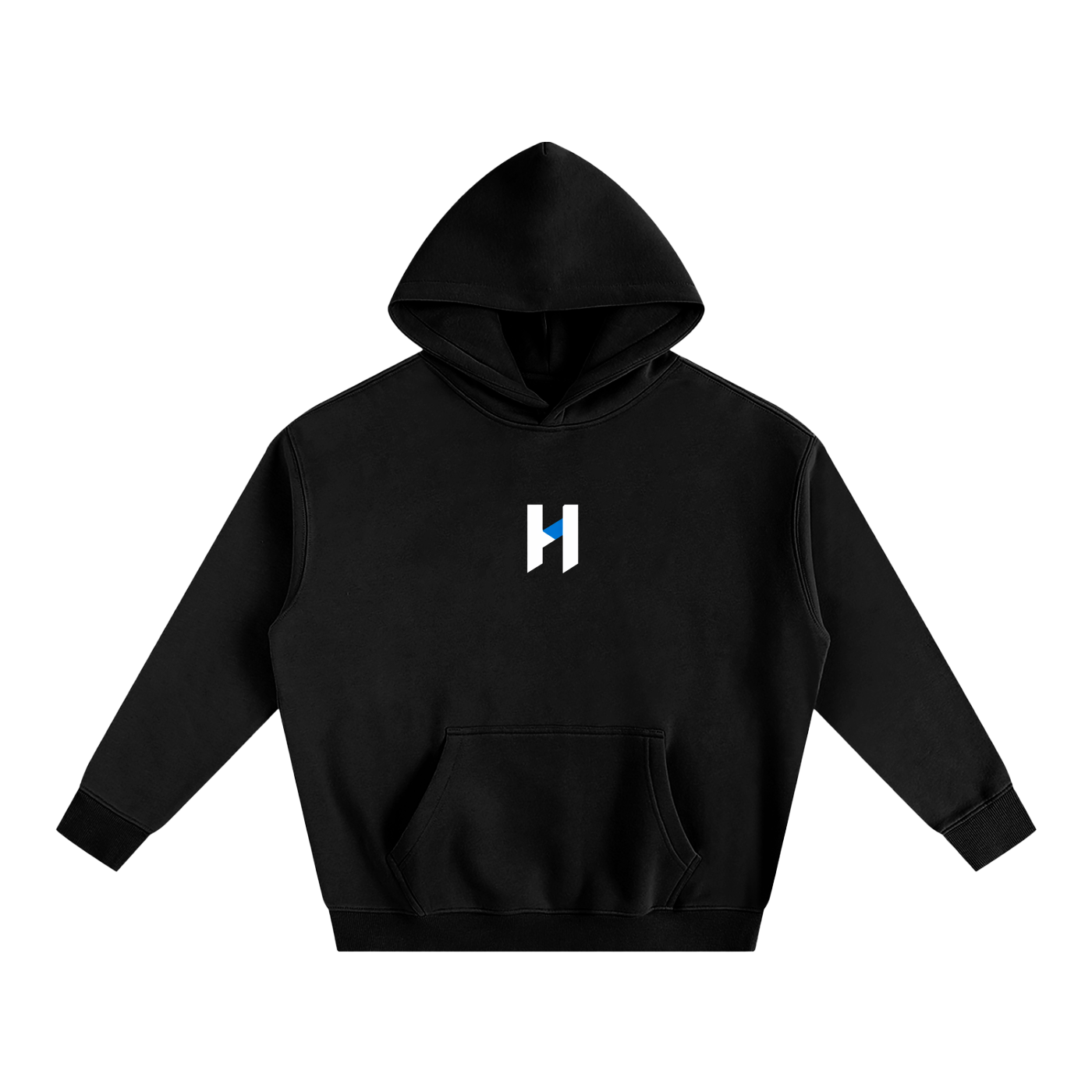 "HALST" Essentials Oversize Fleeced Hoodie (Black)