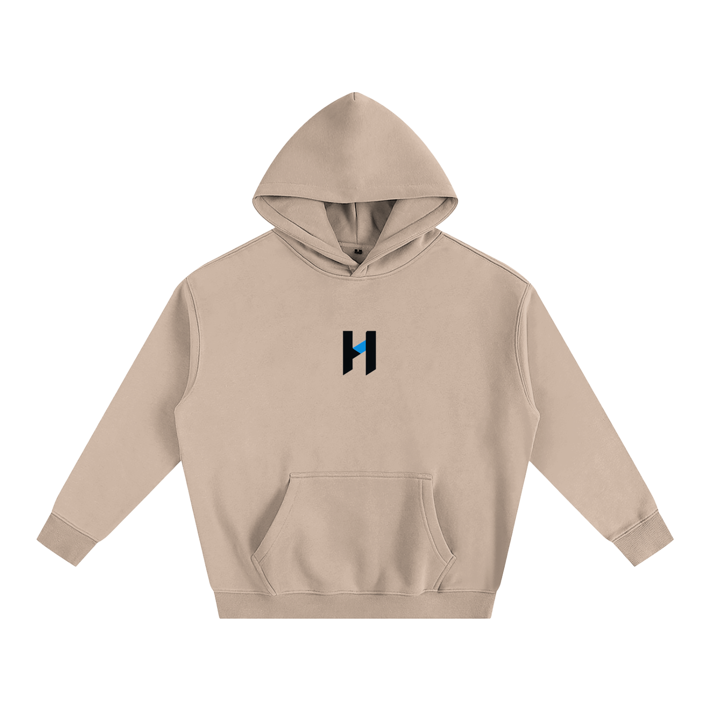 "HALST" Essentials Oversize Fleeced Hoodie (Black Logo)
