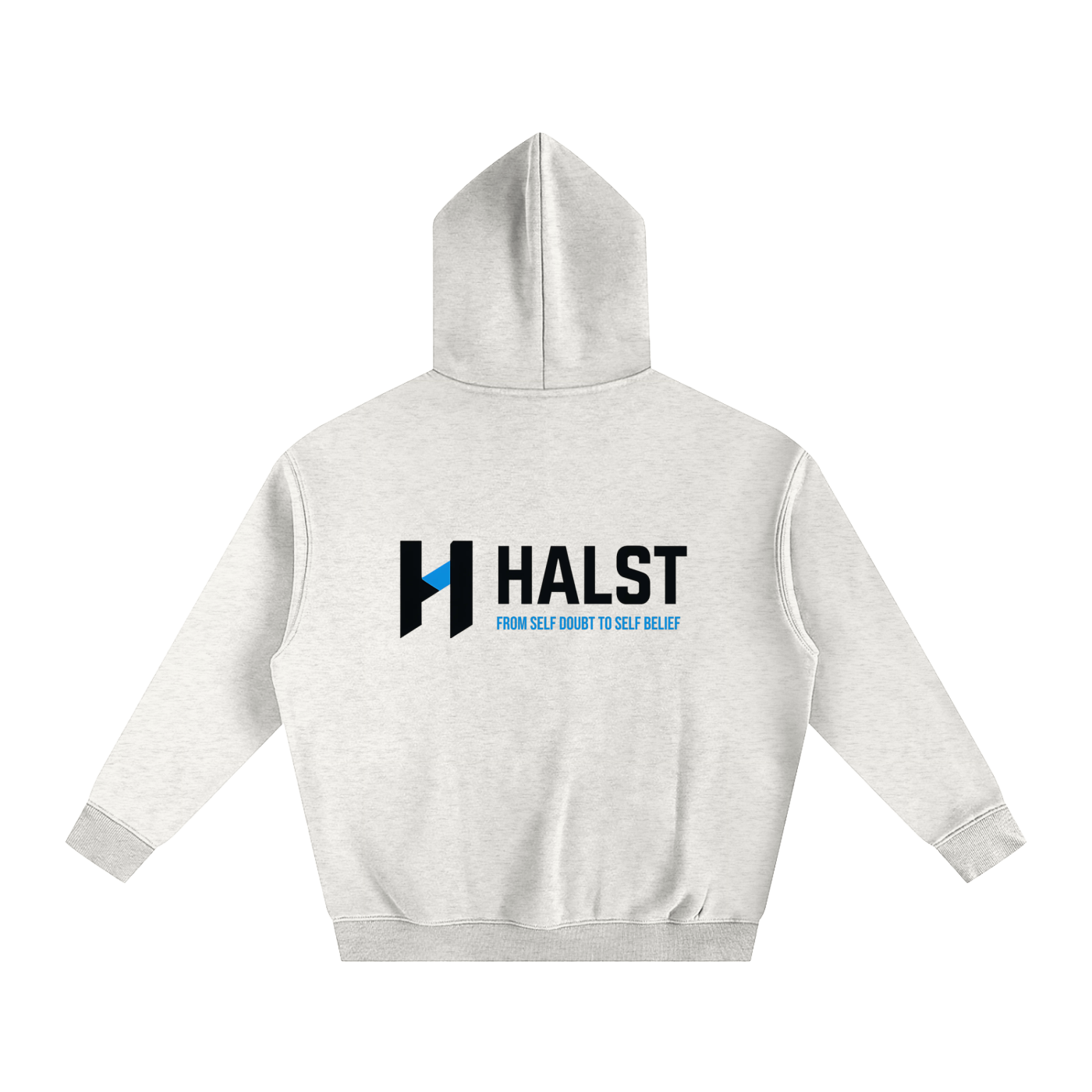 "HALST" Essentials Oversize Fleeced Hoodie (Black Logo)
