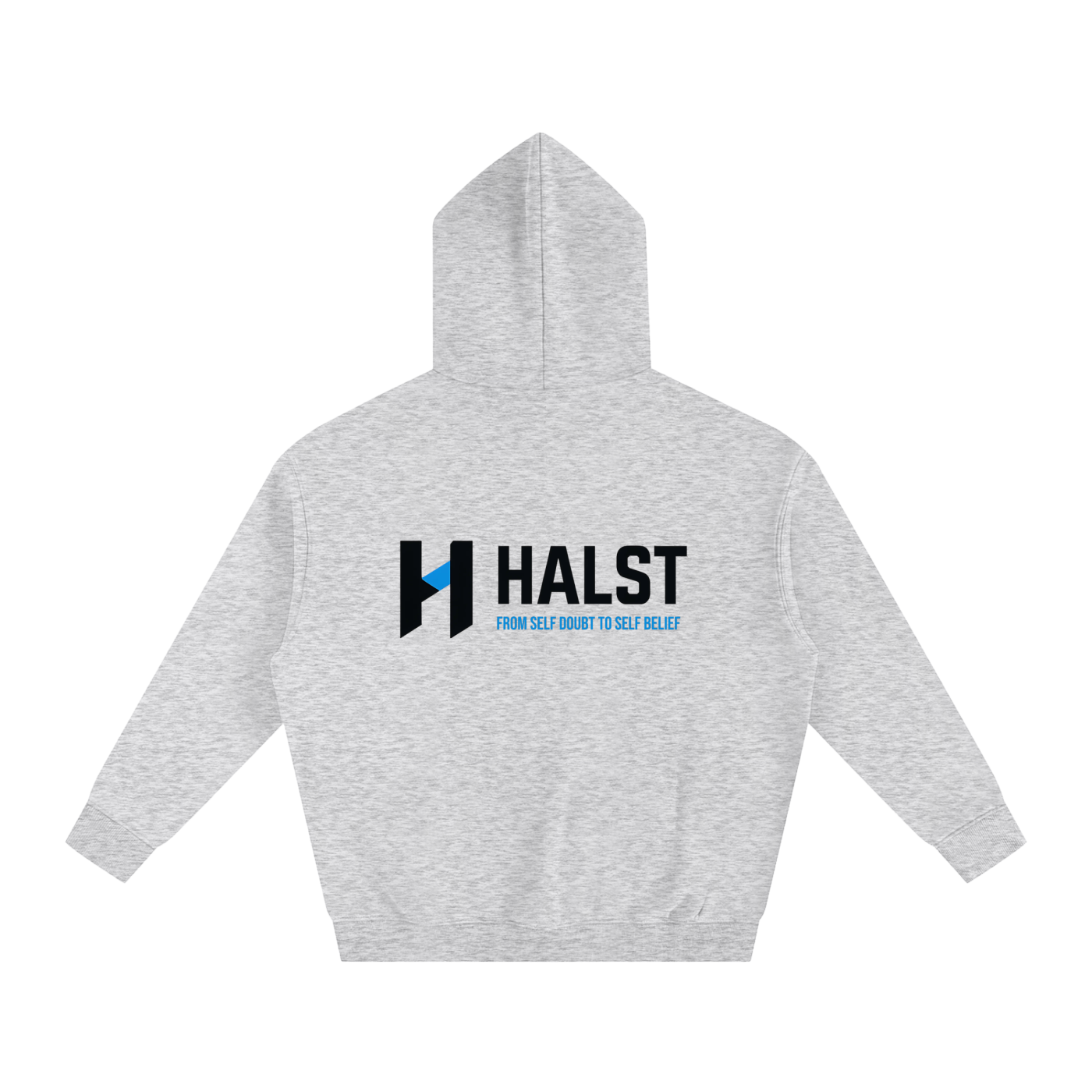 "HALST" Essentials Oversize Fleeced Hoodie (Black Logo)