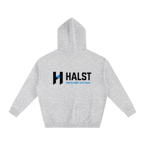 "HALST" Essentials Oversize Fleeced Hoodie (Black Logo)
