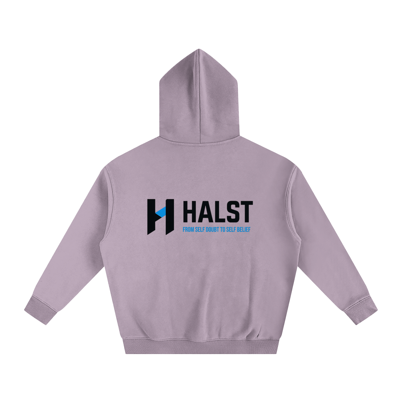 "HALST" Essentials Oversize Fleeced Hoodie (Black Logo)