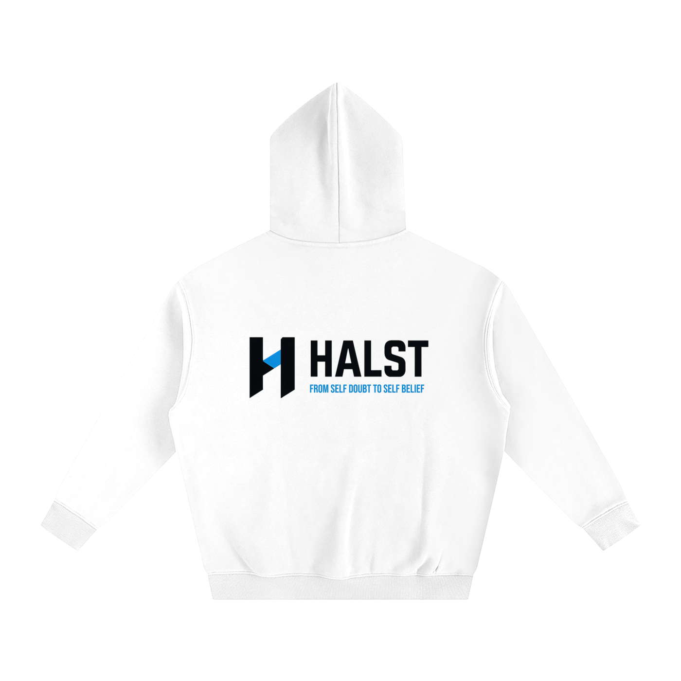 "HALST" Essentials Oversize Fleeced Hoodie (Black Logo)