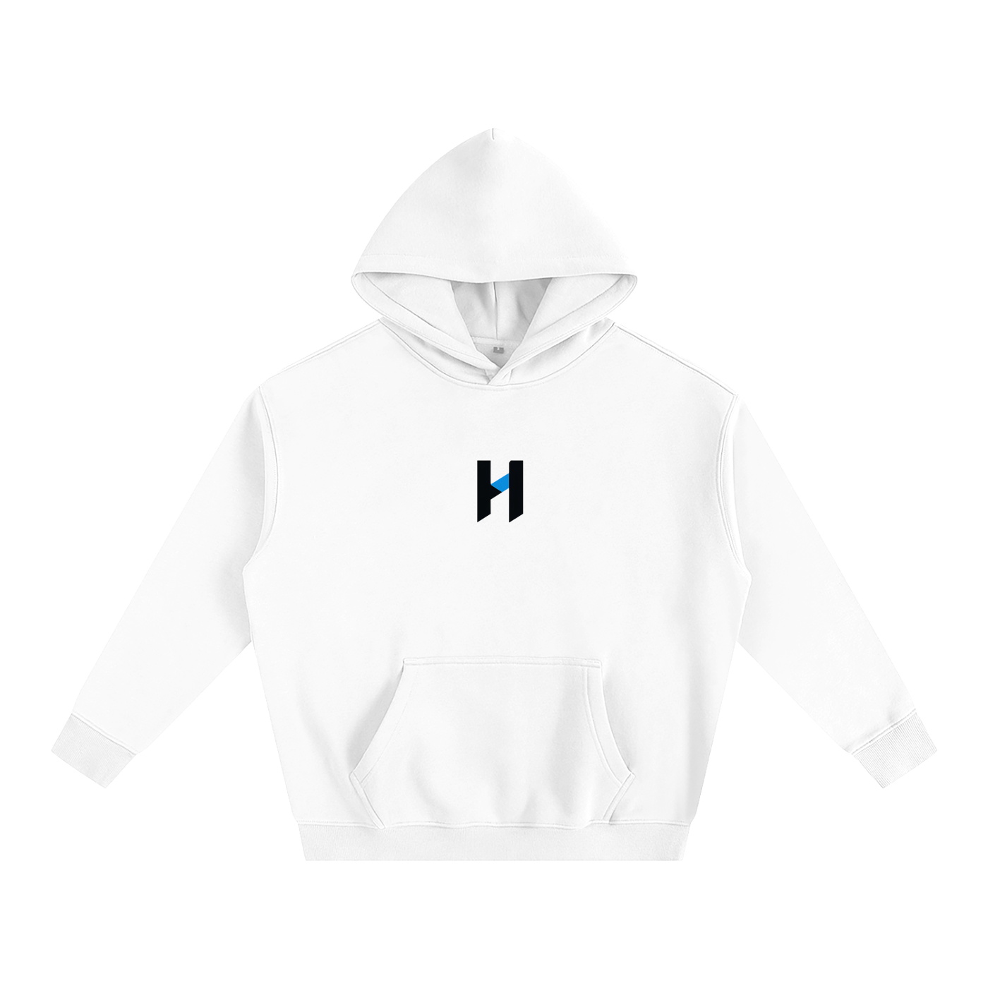 "HALST" Essentials Oversize Fleeced Hoodie (Black Logo)